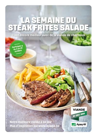 Affiche La semaine du steak frites salade 2025