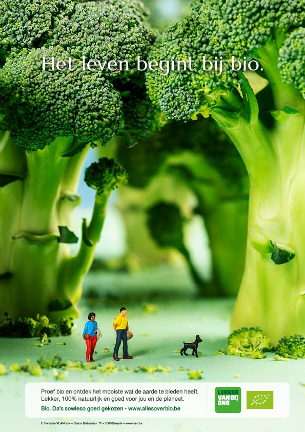 Affiche Het leven begint bij bio
