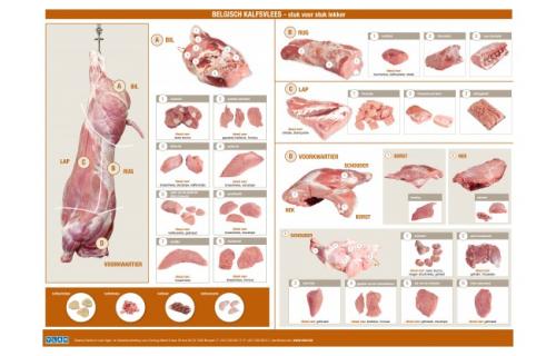 Versnijdingsleaflet kalfsvlees